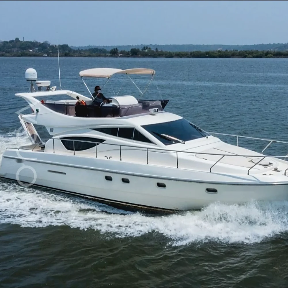 Ferretti 460 Boat in Goa, exterior profile - Orca Sail