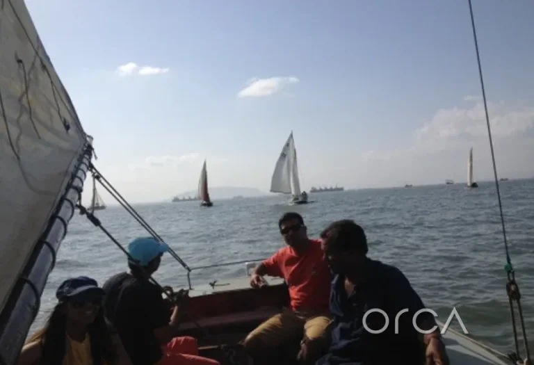 A family outing under sail in Mumbai harbour