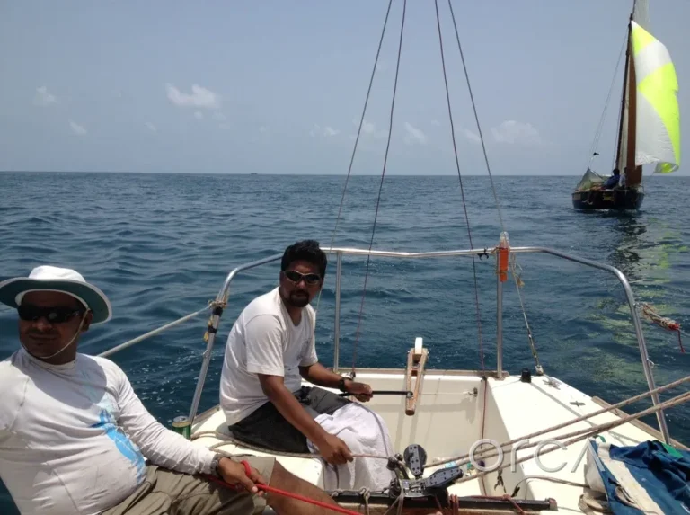 Two crew on the passage from Mumbai to Goa
